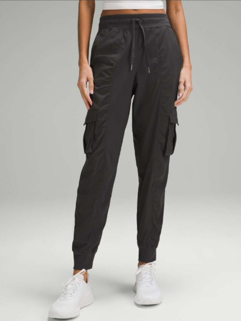 Lululemon Dance Studio Relaxed Fit Mid Rise Cargo Jogger Gray Size Large